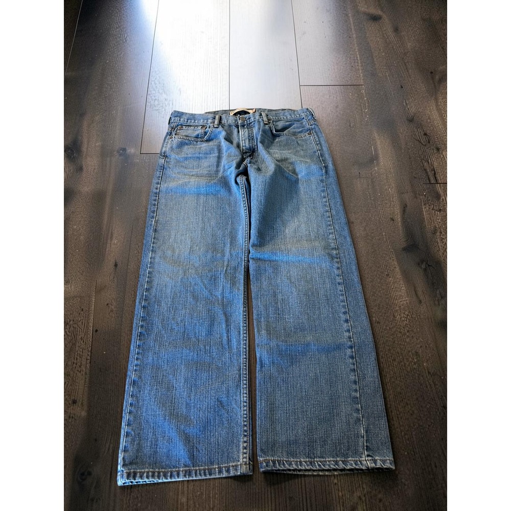 Levi's 569 Loose Straight Jeans Mens 34x30 Blue Denim Baggy Y2K Streetwear